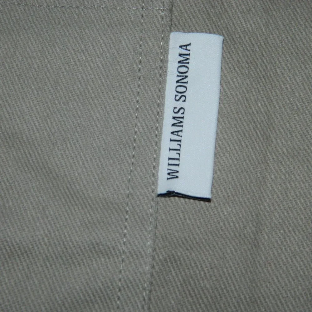 Williams Sonoma Classic Solid Adult Apron Gray Mono “Tommy